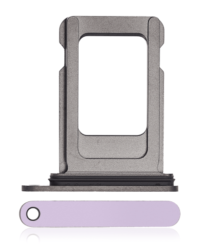 Single Sim Card Tray Compatible For iPhone 14 Pro / 14 Pro Max (Deep Purple)