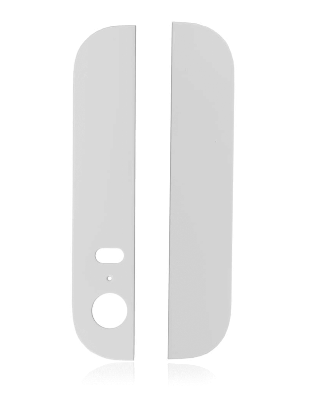 Back Glass (Up + Down) Compatible For iPhone 5S (White)