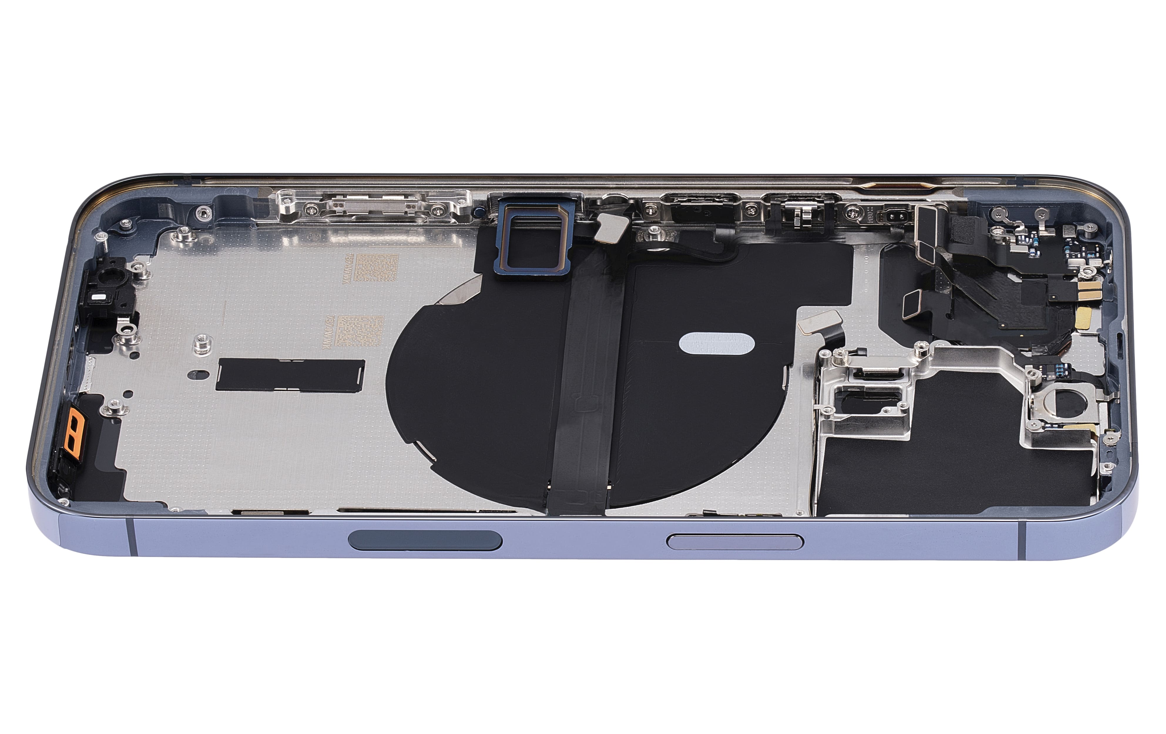 Back Housing W/ Small Components Pre-Installed Compatible For iPhone 13 Pro (US Version) (No Logo) (Aftermarket Plus) (Sierra Blue)