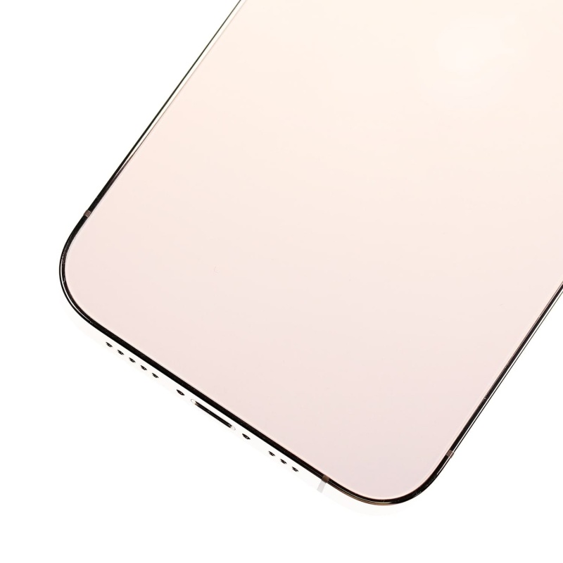 Back Housing W/ Small Components Pre-Installed Compatible For iPhone 13 Pro (International Version) (Used OEM Pull: Grade C) (Gold)