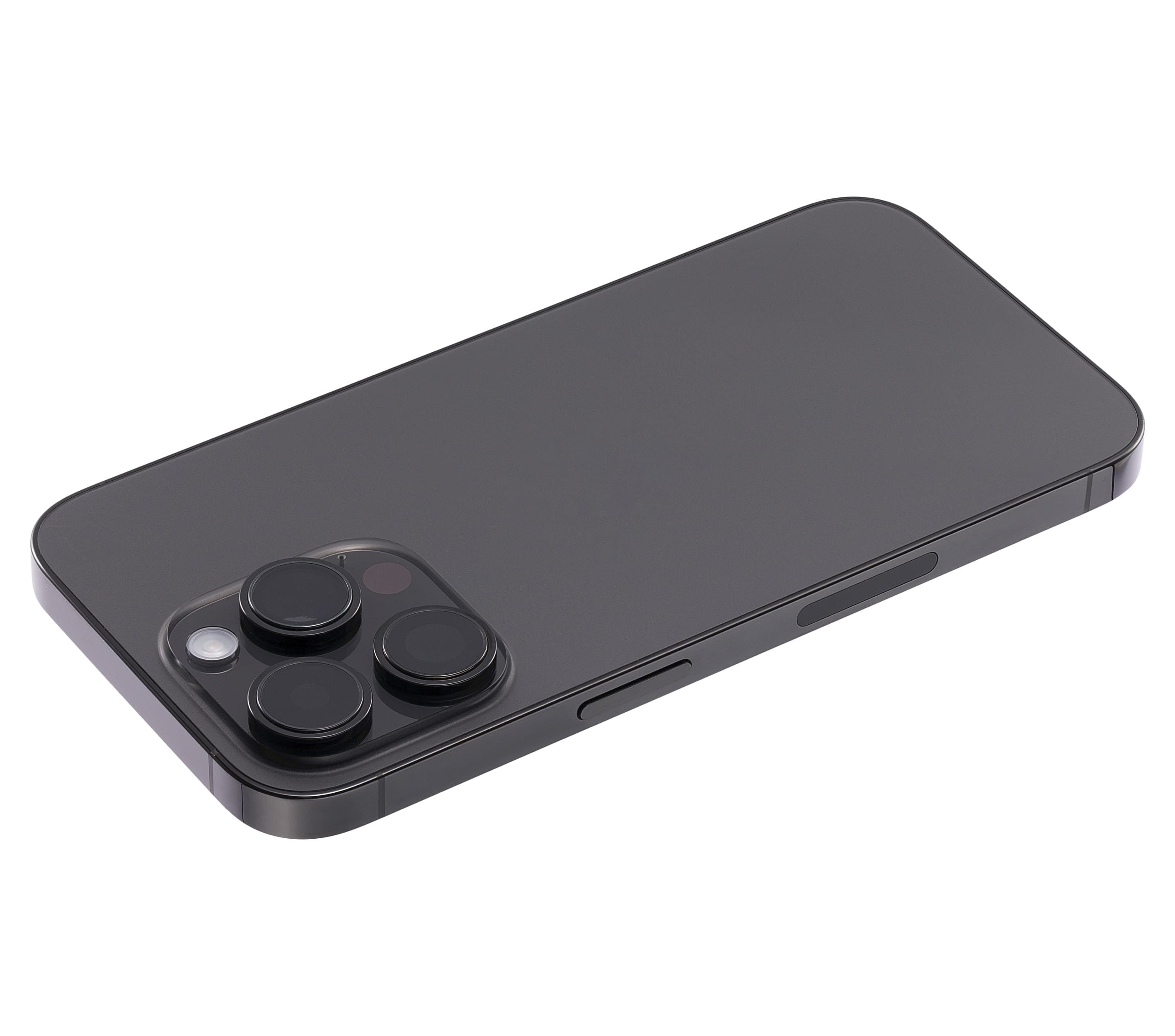 Back Housing W/ Small Pre-Installed Compatible For iPhone 14 Pro (U.S Version) (Used OEM Pull: Grade A) (Space Black)