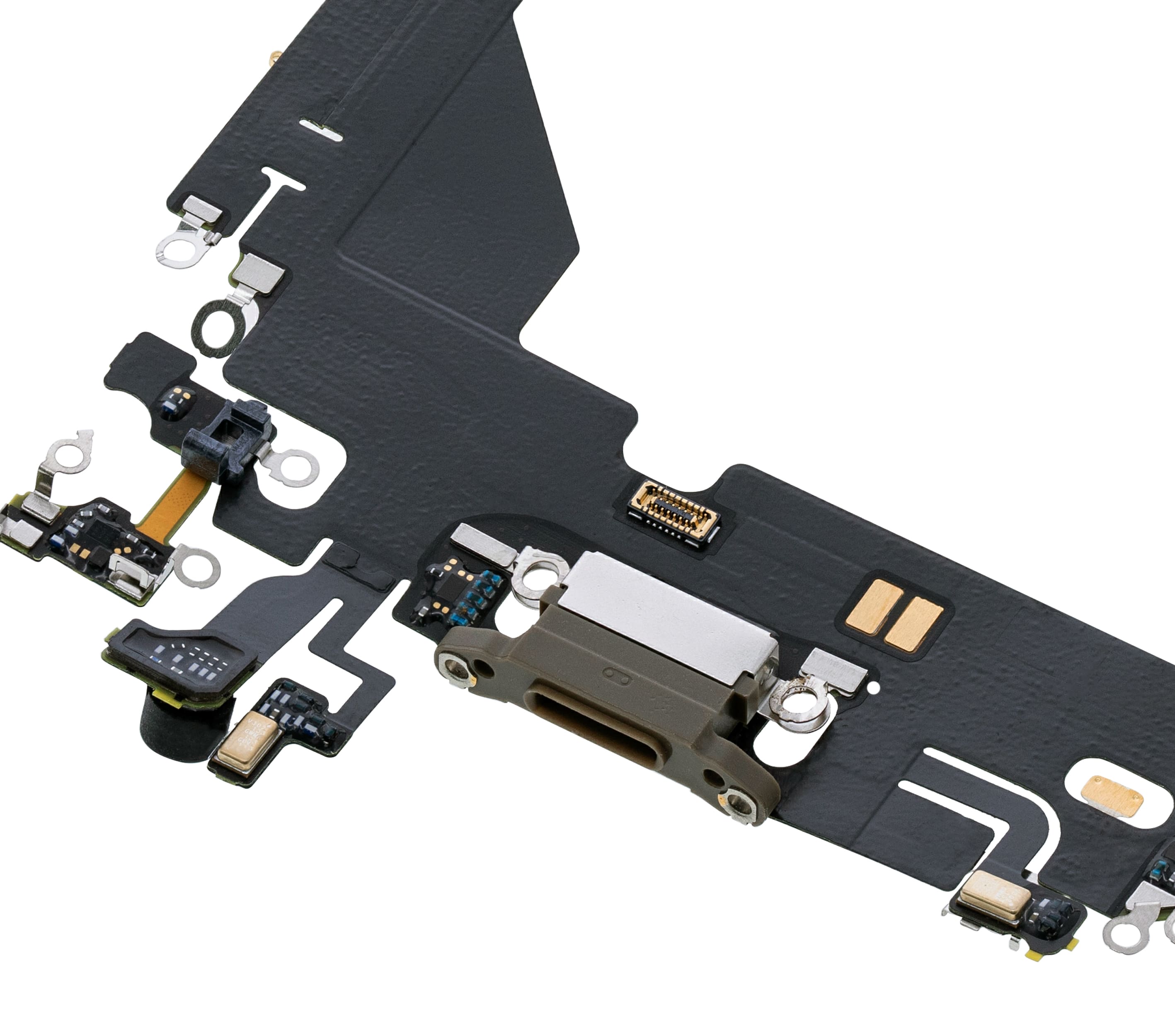 Charging Port Flex Cable Compatible For iPhone 13 Pro (Premium) (Gold)