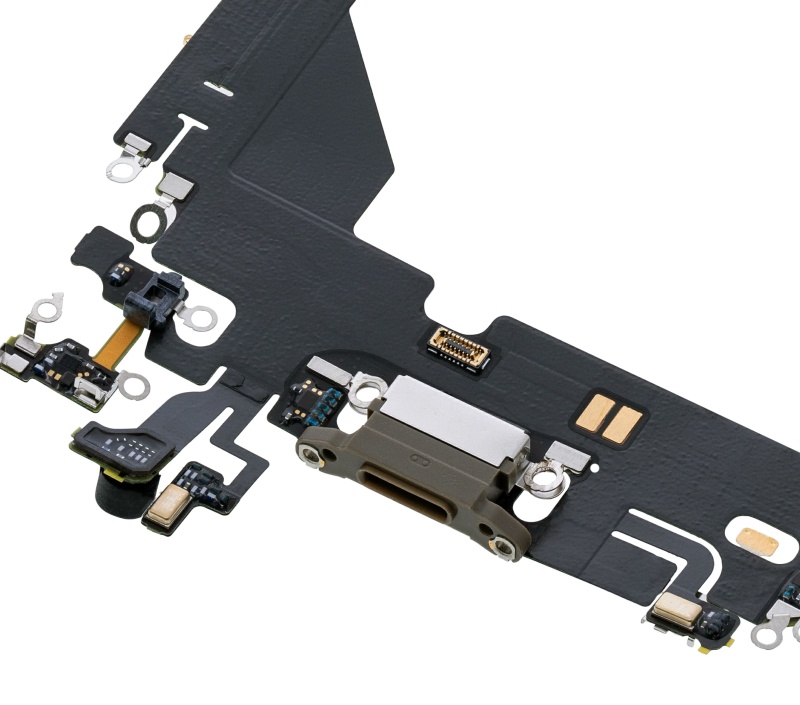 Charging Port Flex Cable Compatible For iPhone 13 Pro (Premium) (Gold)