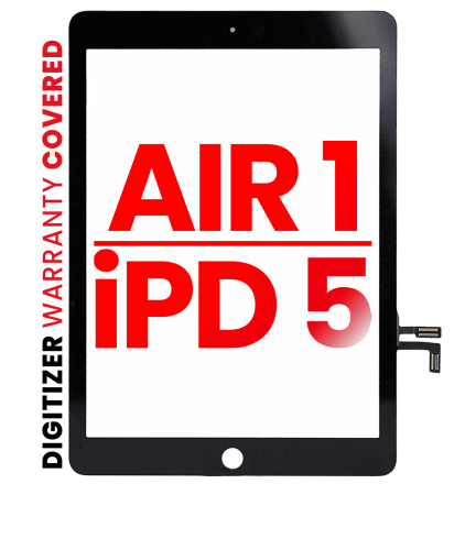 Digitizer Compatible For iPad Air 1 / iPad 5 (2017) (No Home Button Installed) (Aftermarket Pro: XO7) (Black)