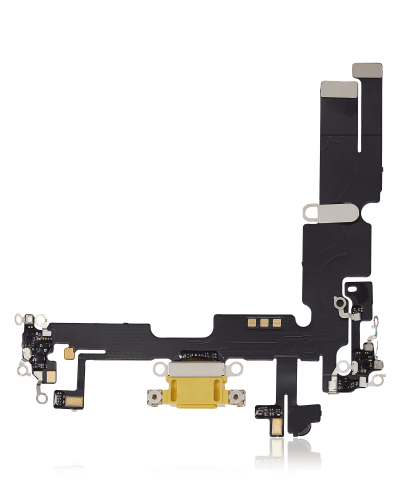 Charging Port Flex Cable Compatible For iPhone 14 Plus (Aftermarket Plus) (Yellow)
