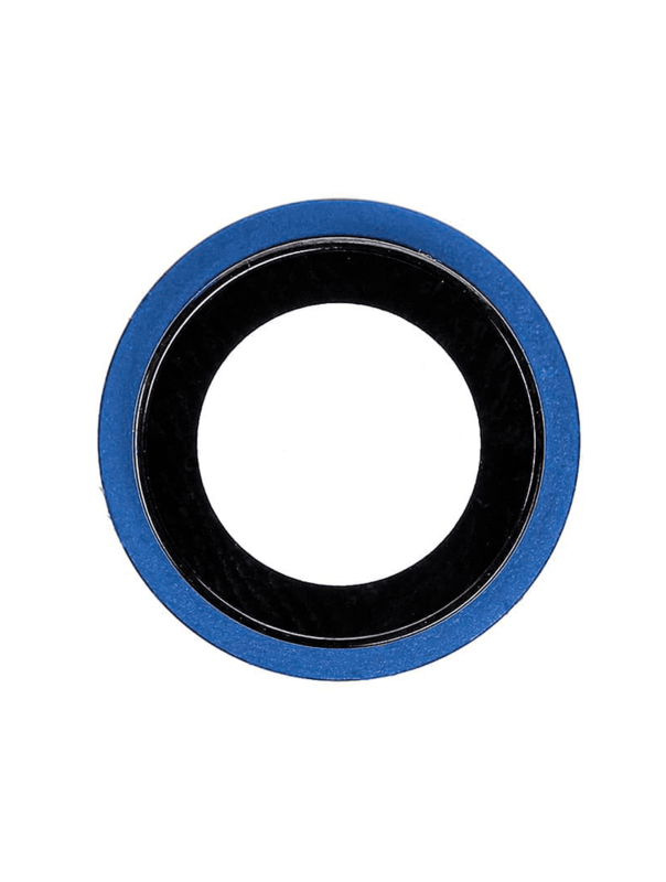 Back Camera Lens With Bracket & Bezel Compatible For iPhone 12 / 12 Mini (Blue) (Real Sapphire / Premium)