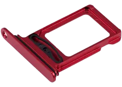 Dual Sim Card Tray Compatible For iPhone 14 / 14 Plus (Red)