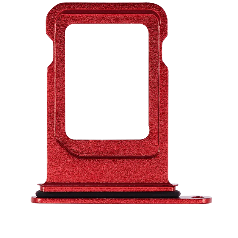 Dual Sim Card Tray Compatible For iPhone 14 / 14 Plus (Red)