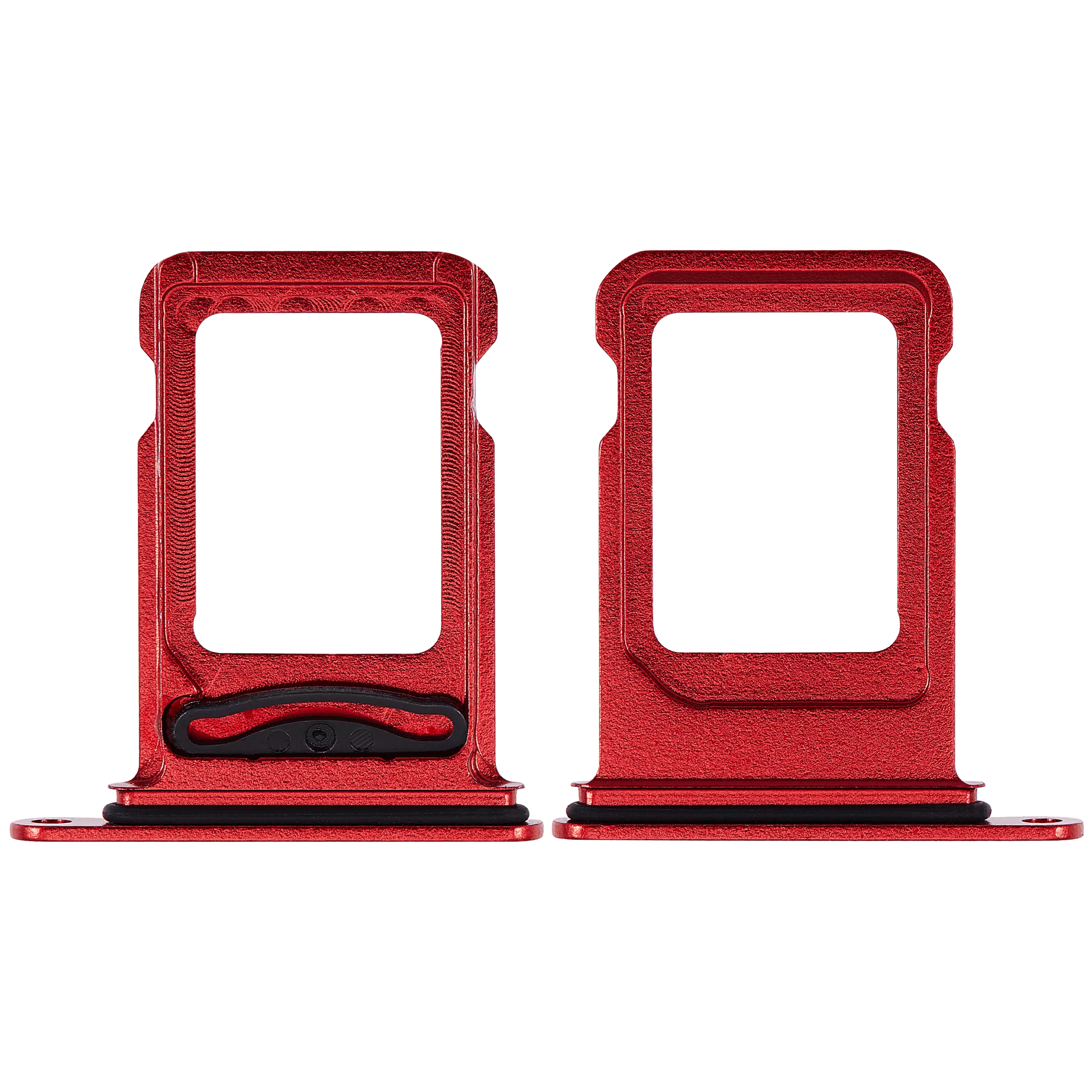 Dual Sim Card Tray Compatible For iPhone 14 / 14 Plus (Red)
