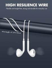 USB C Headphones for iPhone 15,Type C in-Ear Earphones Earbuds with Microphone & Remote Noise Cancelling Control for iPhone 15 Pro Max, iPad, Most USB C Jack Devices