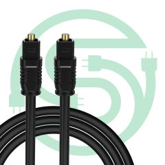 Toslink Optical Cable Connector Optical Fiber Toslink Audio Cable Black PVC OD4.0mm for Speaker Amplifier DVD CD Player TV