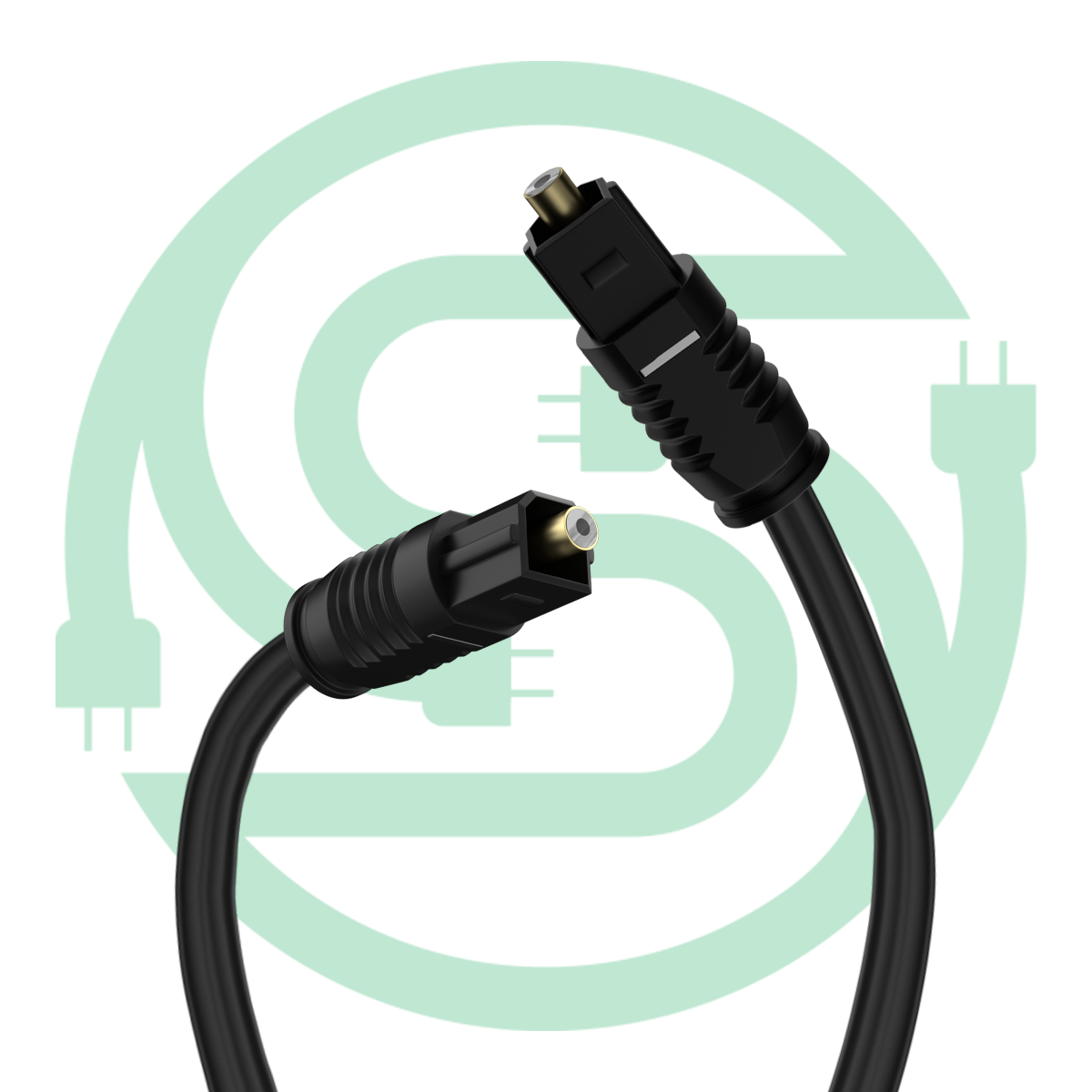 Toslink Optical Cable Connector Optical Fiber Toslink Audio Cable Black PVC OD4.0mm for Speaker Amplifier DVD CD Player TV