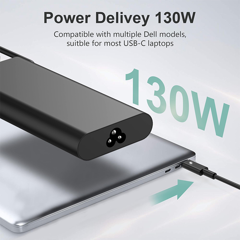 Original Dell 130W Laptop Charger USB C Slim AC Power Adapter for Dell Xps 17 Precision 5550 5530 power supply laptop adapter