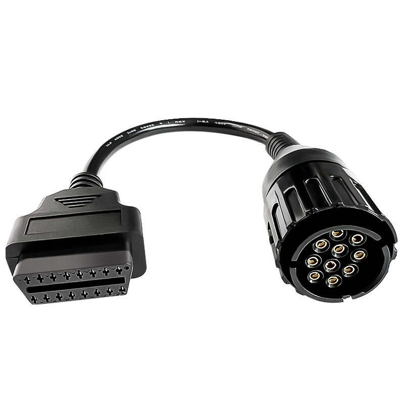 OBD2 10PIN-OBDIIF Gold For BMW ICOM D 10pin to 16pin OBDII Connection Diagnostic Cable For BMW Motorcycles