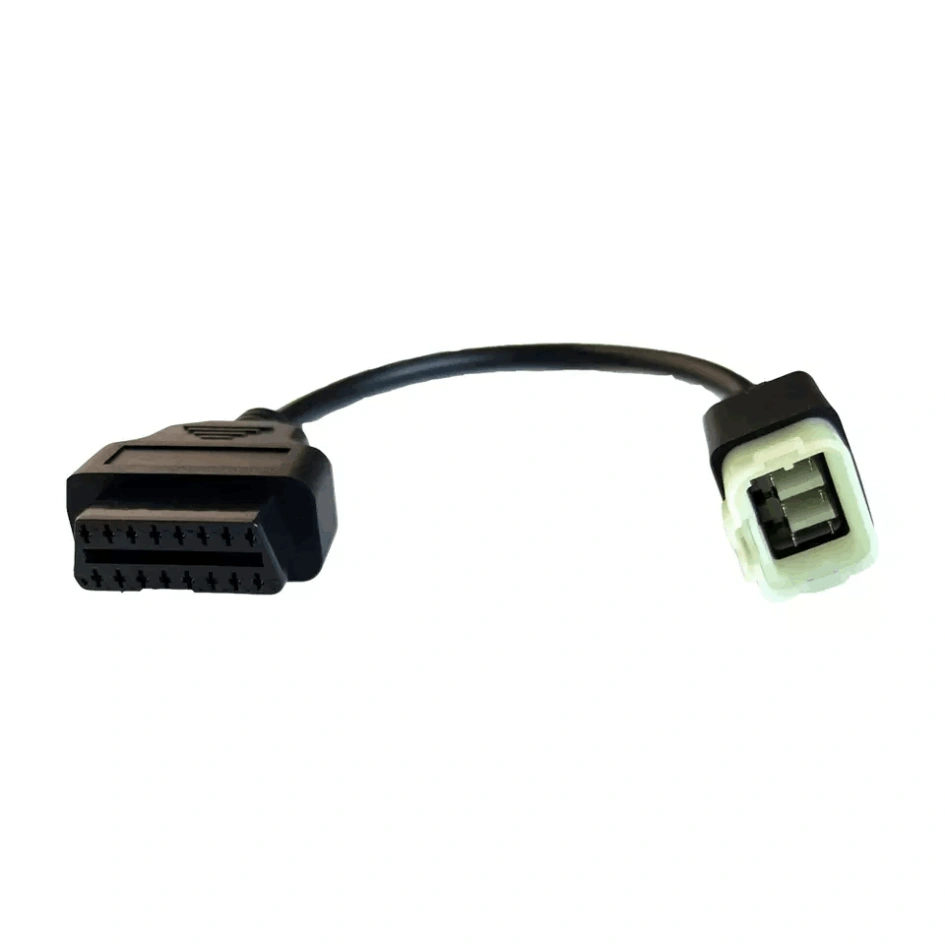Foreverup Adaptateur Câble Diagnostic OBD2 6 Broches à 16 Broches Pour Moto Honda