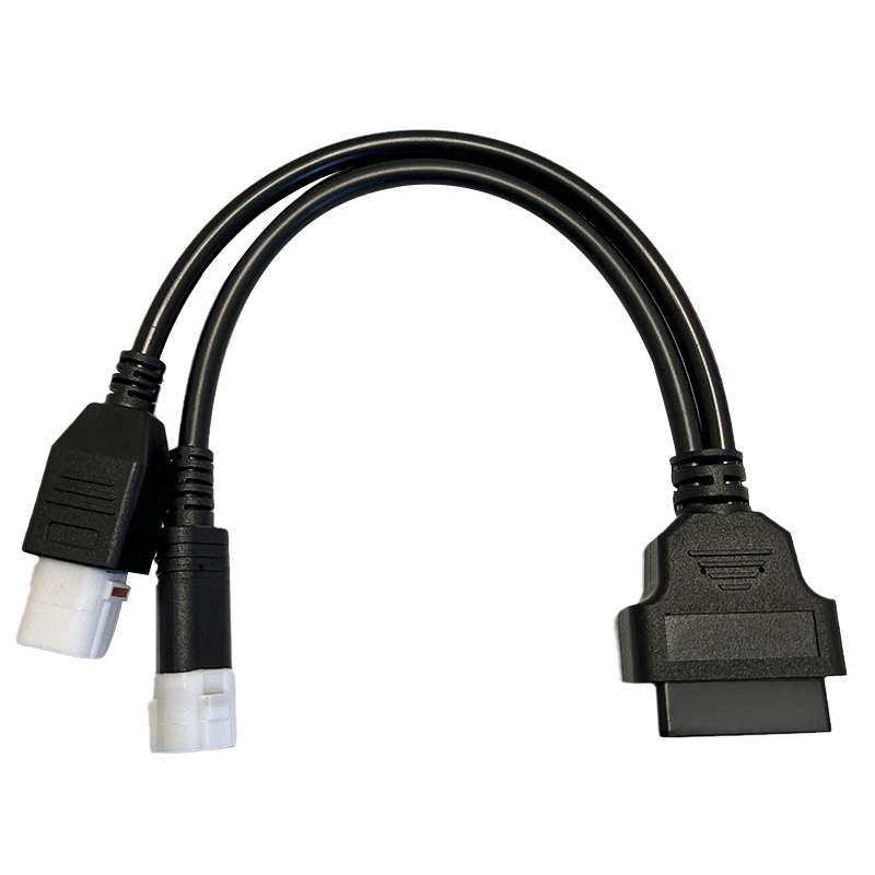 OBD2 Connector 3Pin+4Pin to OBD2 16Pin Diagnostic Adapter Cable For Yamaha Motorcycle