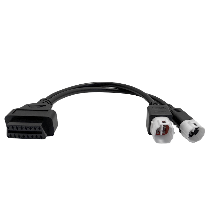 OBD2 Connector 3Pin+4Pin to OBD2 16Pin Diagnostic Adapter Cable For Yamaha Motorcycle