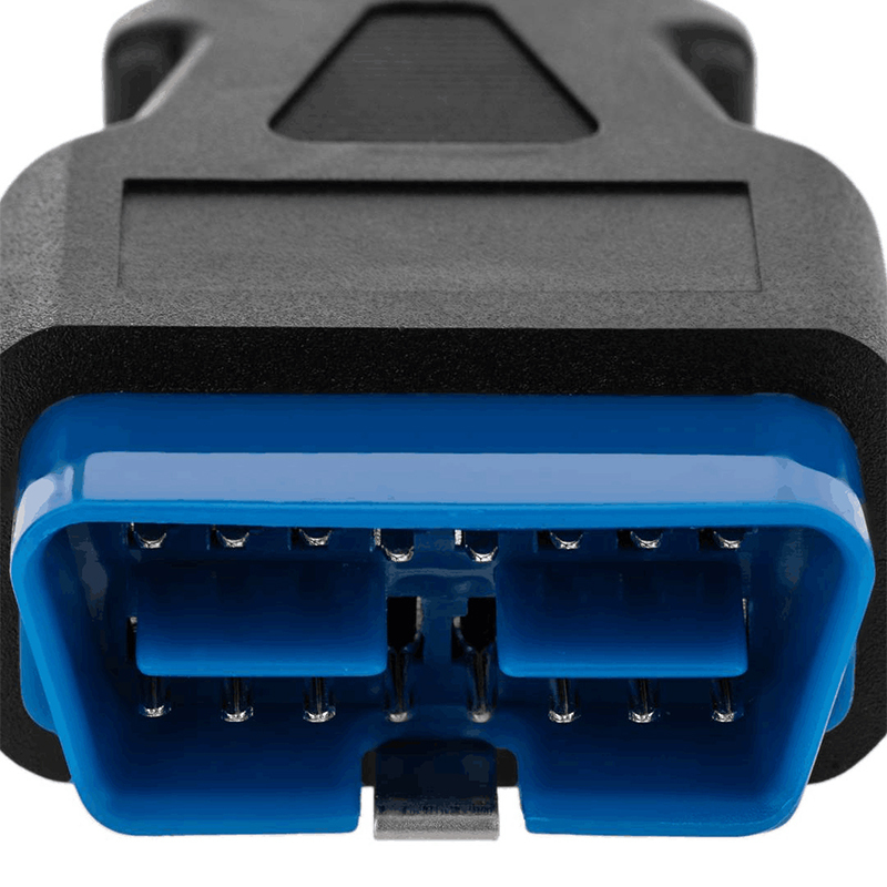 OBD2 16 Pin Blue Male to Female 450mm Extender Cable