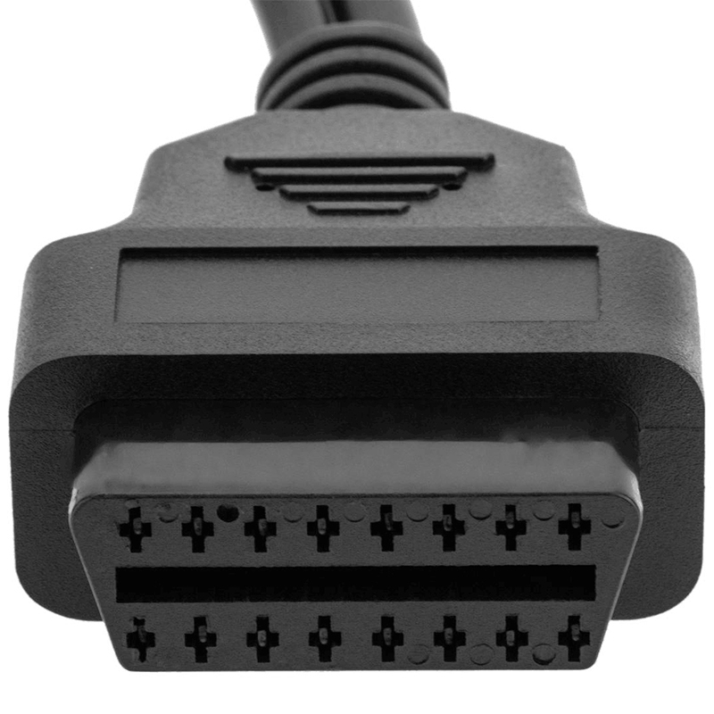 Diagnostic cable OBD2 3 pin male and DC female connector compatible with Fiat