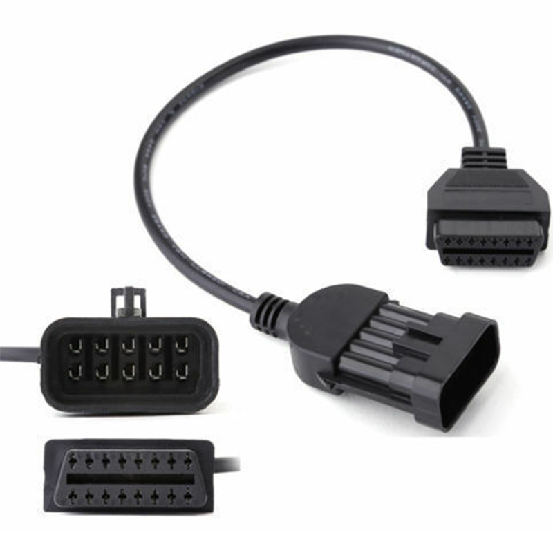 Opel adaptador de 10 pines a 16 pines OBD2 cable - Diagnostic Adapter Connector diagnose diagnostic conector OBD OBDII