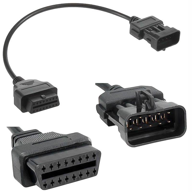 Opel adaptador de 10 pines a 16 pines OBD2 cable - Diagnostic Adapter Connector diagnose diagnostic conector OBD OBDII