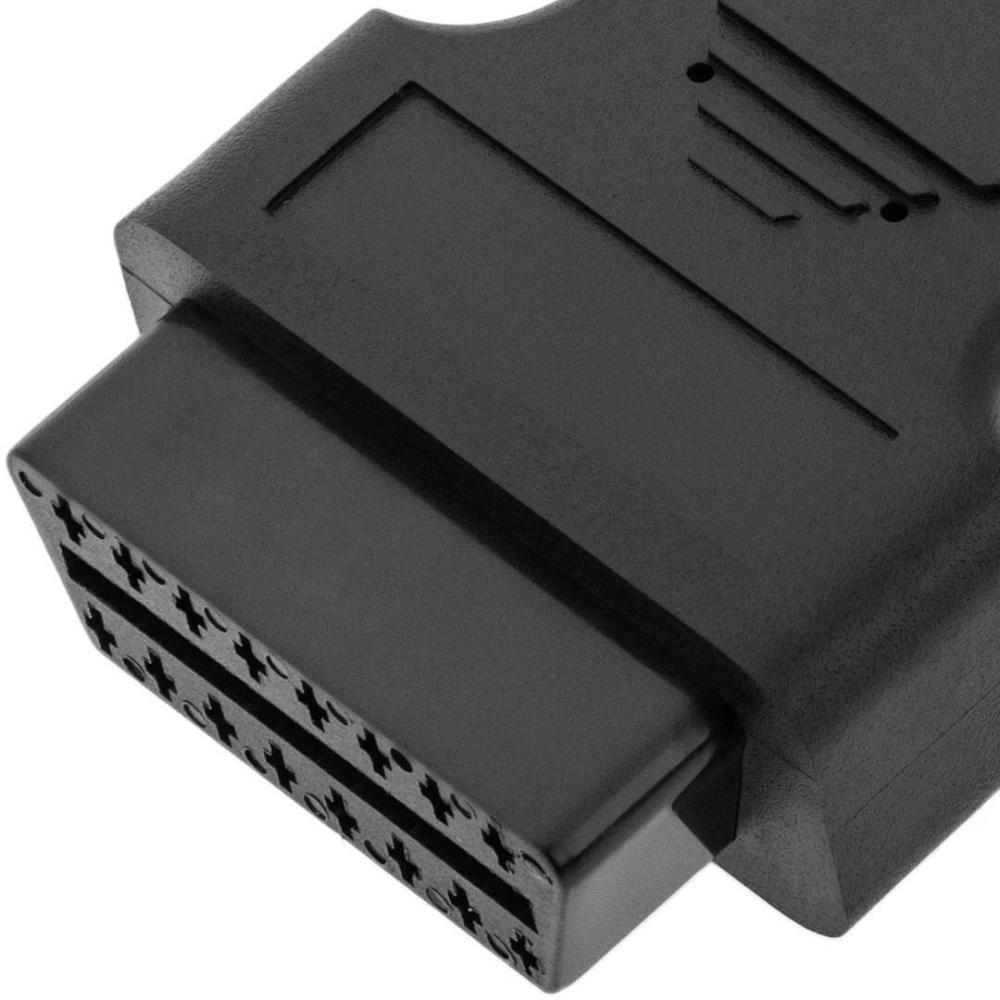 Diagnostic cable OBD2 3 pin male and DC female connector compatible with Fiat