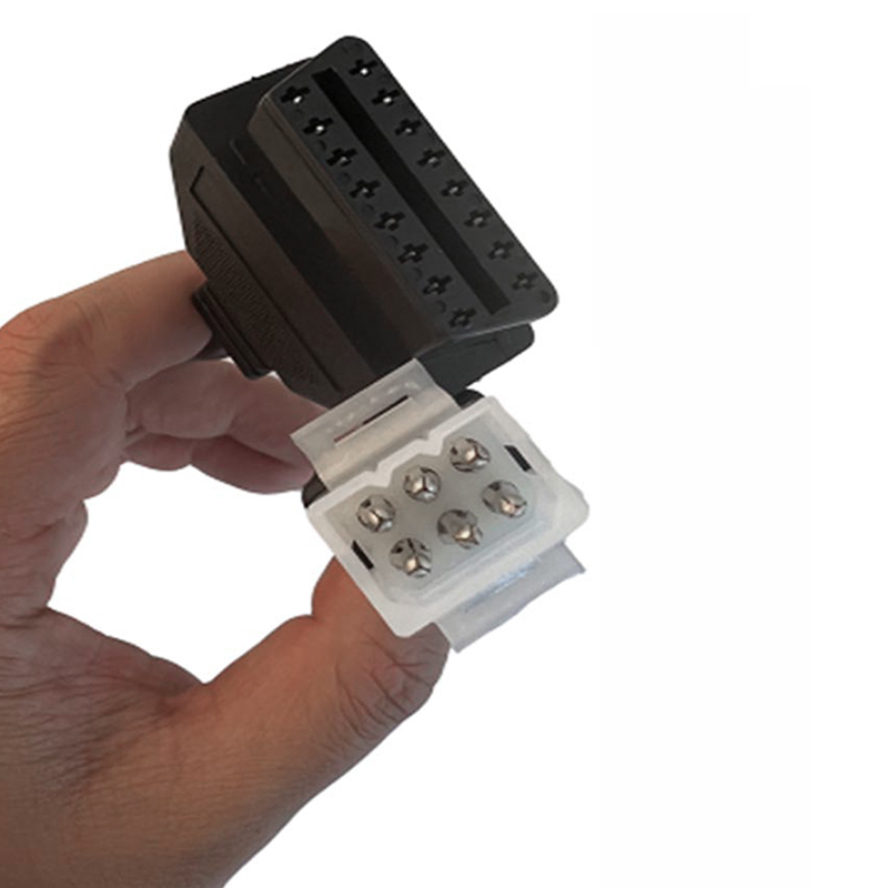 Aprilia 16-pin to 6-pin OBD connector, 6-pin locomotive adapter, 6-pin conversion cable