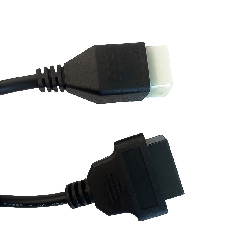 6-16-pin OBD2 extension connectors, Motorcycle diagnostic cable, OBD adapters for Kawasaki Z900 ZX10R H2