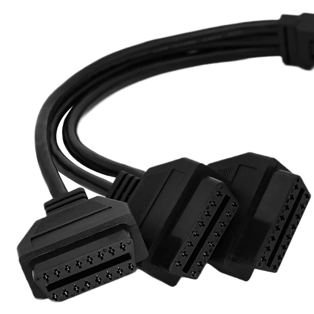 High-Quality 3OBDIIF-OBDIIM Right Angle OBDII Diagnostic Cable