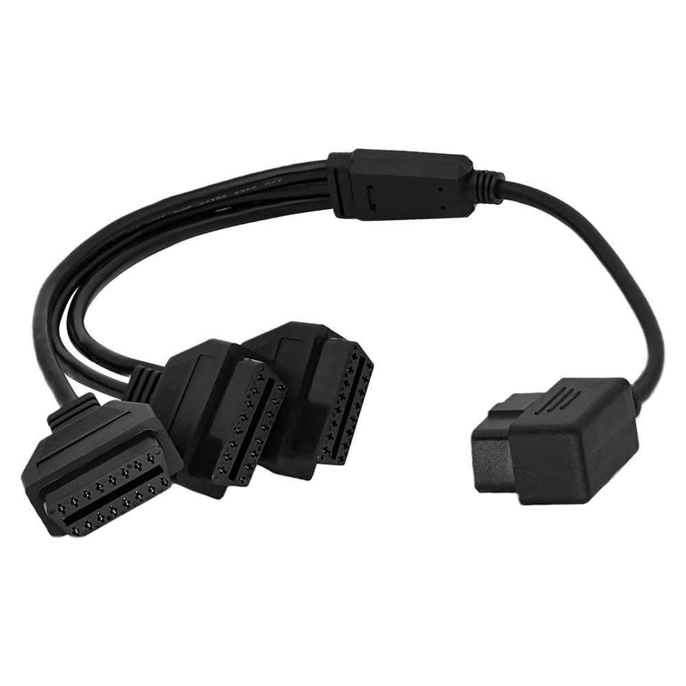 High-Quality 3OBDIIF-OBDIIM Right Angle OBDII Diagnostic Cable
