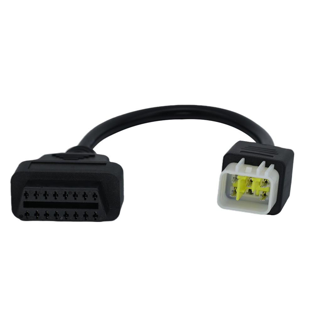 Goliton OBD2 OBDII Cable de diagnóstico Adaptador de 6 pin compatible con Delphi Moto