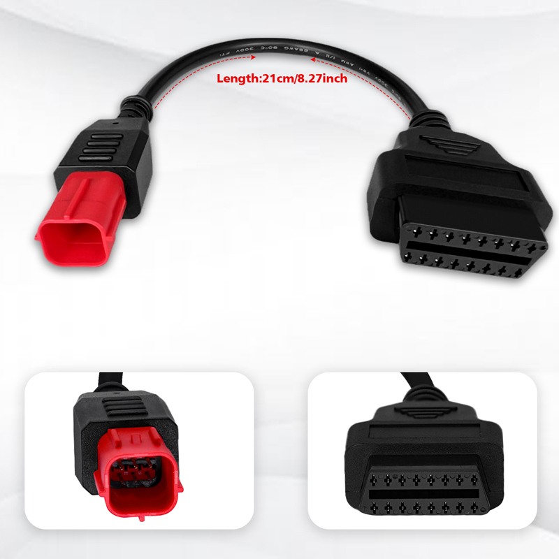 USB-OBD2 6Pin Diagnostic Scanner Cable Adaptor for Honda