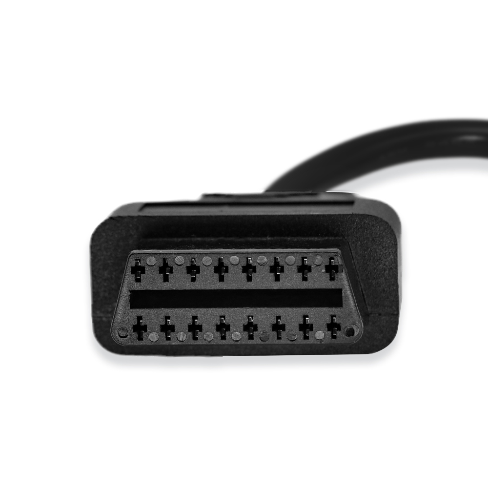 OBDII Female 16pin Universal Cable K Line CAN Line for Motorcycle Car Truck Jumper Tester