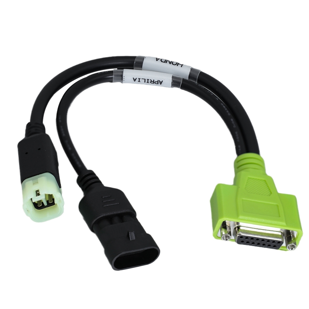 3pin for APRILIA 4pin for Honda 2 in 1 OBD Diagnostic Connector Cable for JDiag M100 PRO Motorbike Scanner
