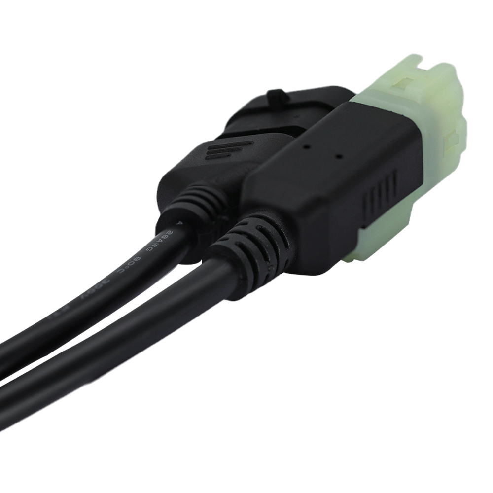 3pin for APRILIA 4pin for Honda 2 in 1 OBD Diagnostic Connector Cable for JDiag M100 PRO Motorbike Scanner