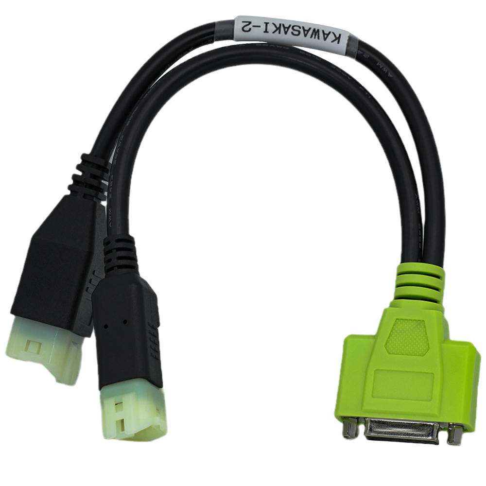 For Kawasaki 4+6pin cable 2 in 1 to DB15pin Adapter Cable for JDiag M100 PRO Diagnostic Tool