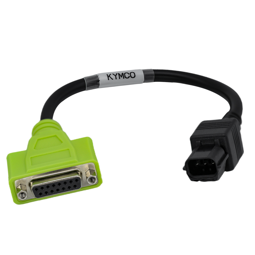 3pin Cable to DB15pin for KYMCO Motorcycle Diagnostic Adapter Cable for JDiag M100 PRO Scanner
