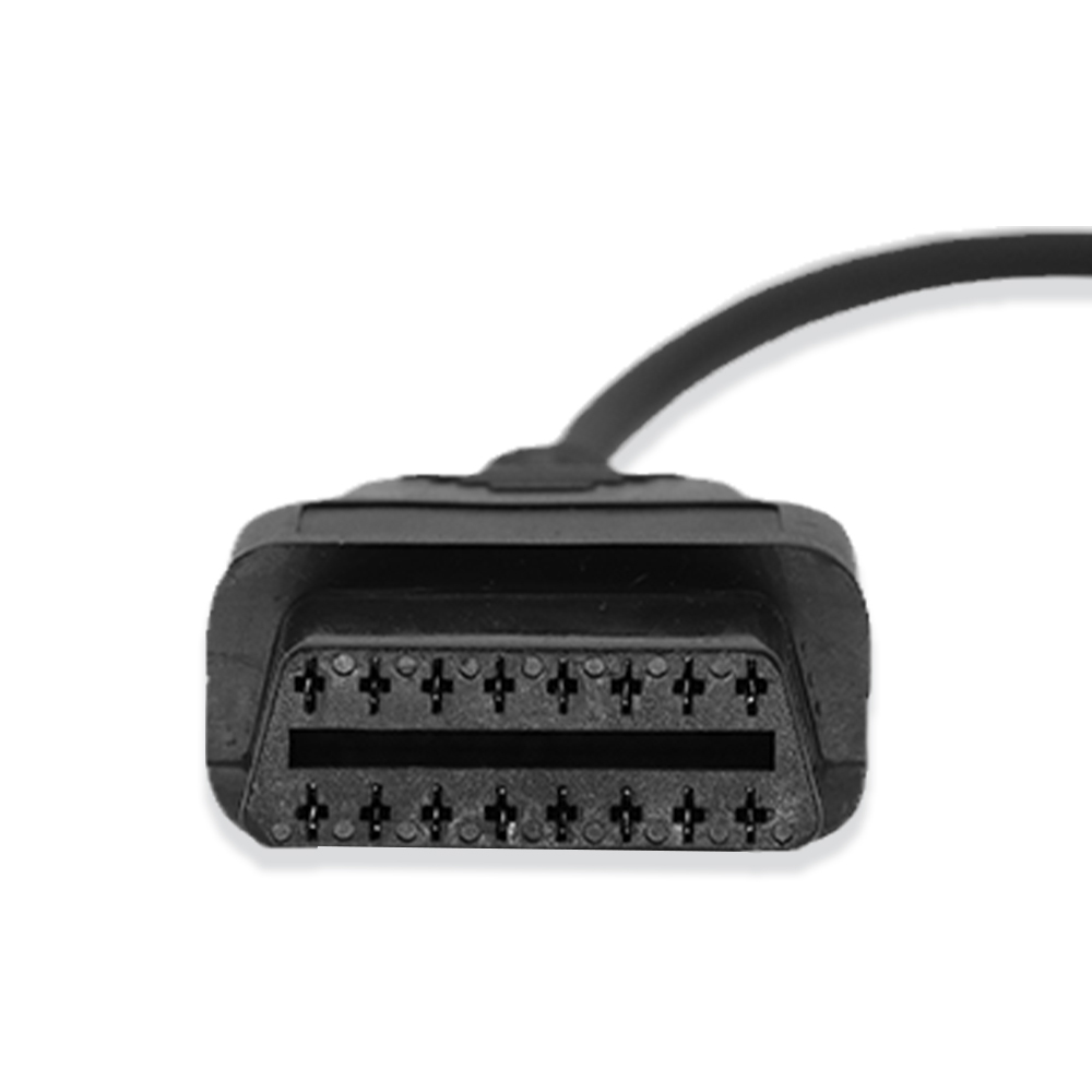 OBDII Diagnostic Connector Cable 12pin Male to OBD2 16pin Female for GAZ