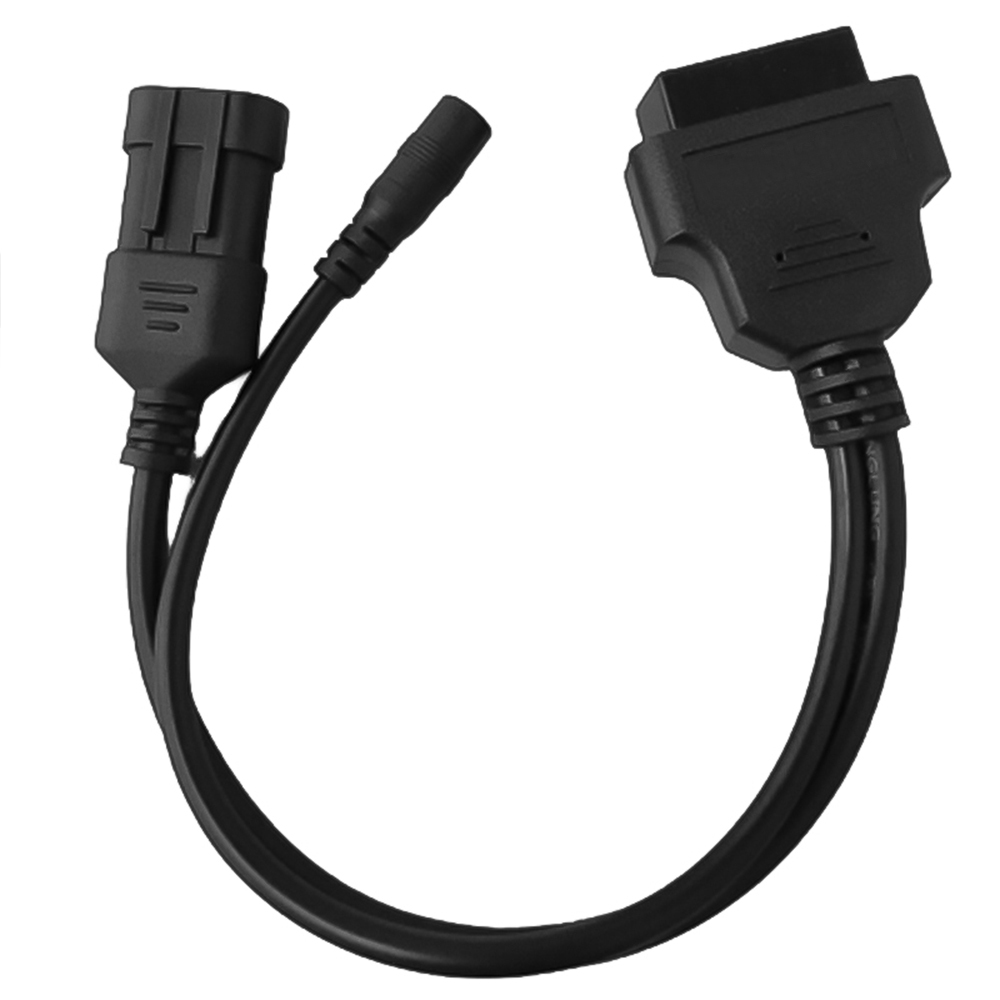 Diagnostic cable OBD2 3 pin male and DC female connector compatible with Fiat