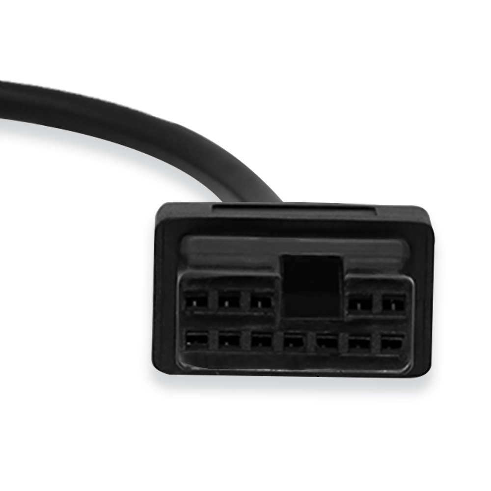 OBDII 16Pin Female to 12Pin Male Car Adapter Cable for Mitsubishi for Hyundai OBD2 Connector Adaptor