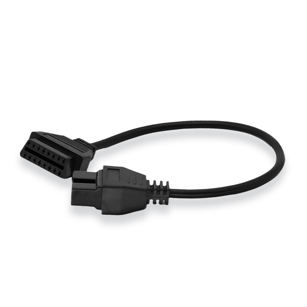 OBDII 16Pin Female to 12Pin Male Car Adapter Cable for Mitsubishi for Hyundai OBD2 Connector Adaptor