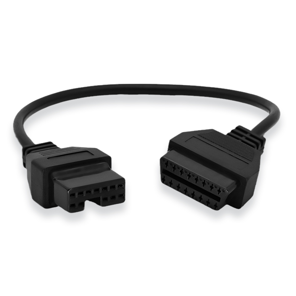 OBDII 16Pin Female to 12Pin Male Car Adapter Cable for Mitsubishi for Hyundai OBD2 Connector Adaptor
