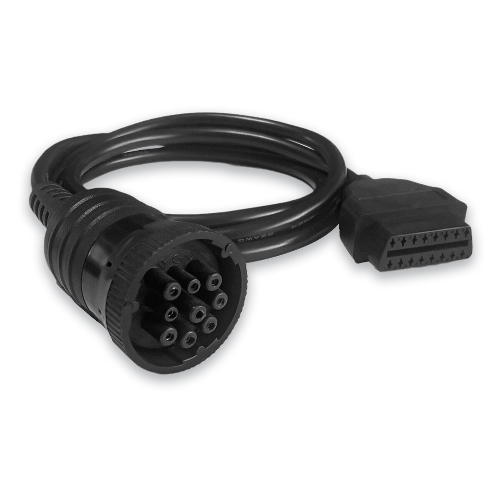 For Deutsch J1939 9pin to OBDII 16PIN Female Truck Adapter Cable 1.5M for Heavy Truck Car Diagnostic Tool