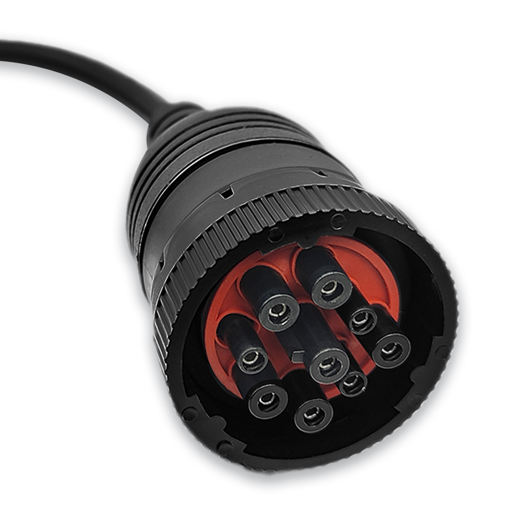 Truck J1939 9Pin Cable Adapter to OBD2 OBD 16Pin Truck Diagnostic Connector for Deutsch