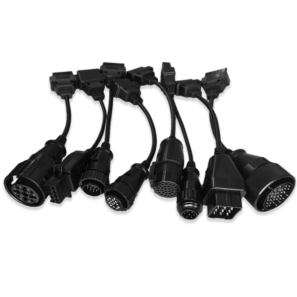 OBD2 Full Set Diagnostic Truck Adapter Cables 8PCS