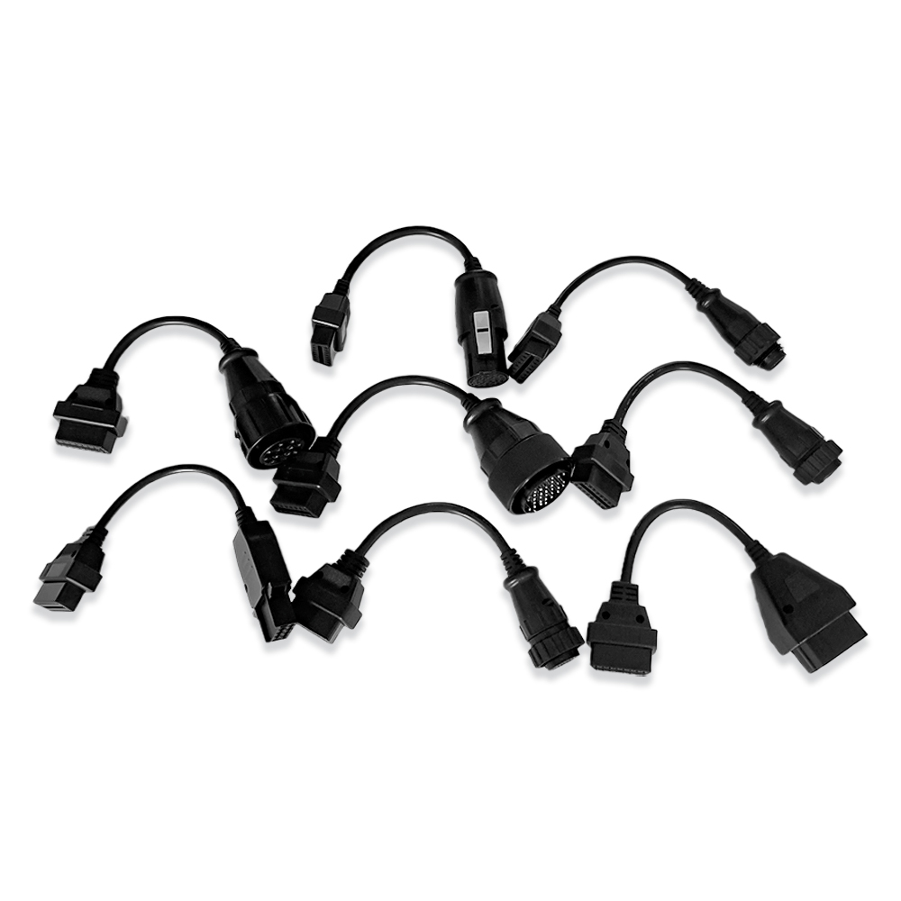 OBD2 Full Set Diagnostic Truck Adapter Cables 8PCS