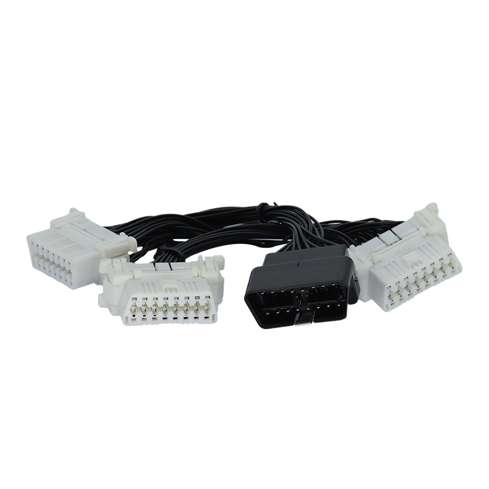 OBDIIM=3OBDIIF Connector 16 Pin Splitter Extension Auto Car Extension Cable Adapter