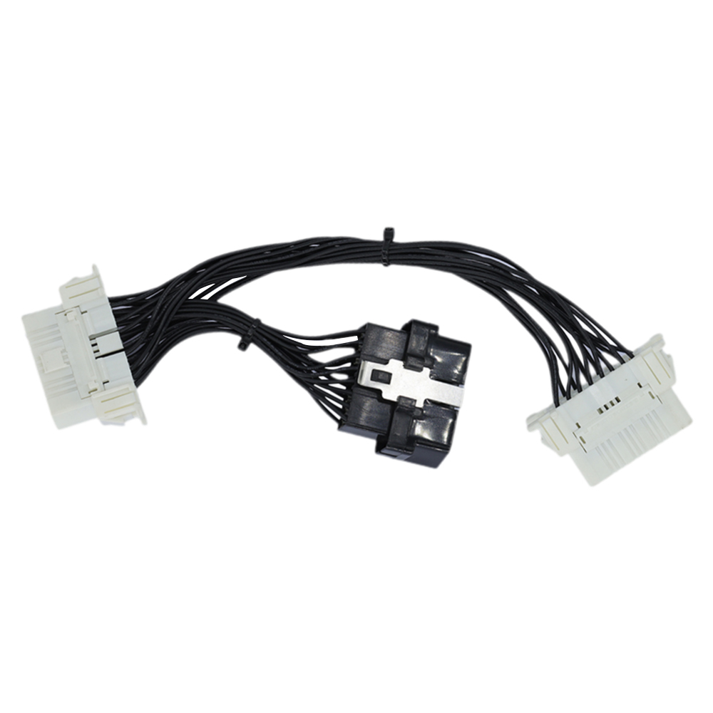 OBDIIM=2OBDIIF Connector 16 Pin Splitter Extension Auto Car Extension Cable Adapter