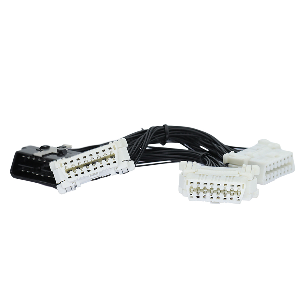 OBDIIM=3OBDIIF Connector 16 Pin Splitter Extension Auto Car Extension Cable Adapter