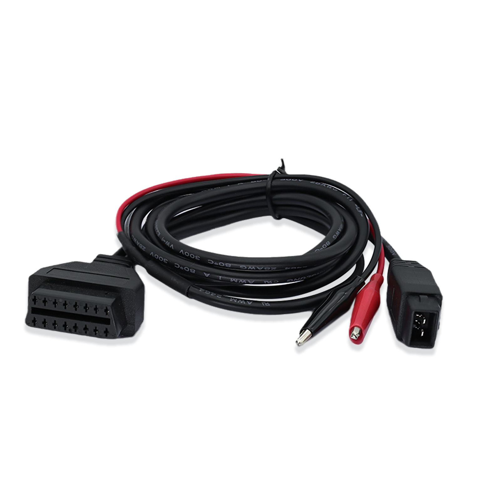 OBD2 Female to PSA-2Pin male+Battery Clamp*2 Cable